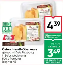 Maximarkt Österr. Hendl-Oberkeule Angebot