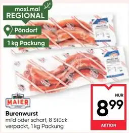 Maximarkt Maier Burenwurst Angebot