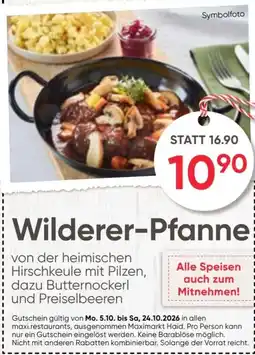 Maximarkt Wilderer-Pfanne Angebot