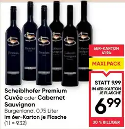 Maximarkt Scheiblhofer Premium Cuvée oder Cabernet Sauvignon Angebot