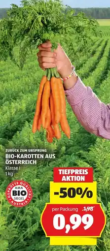 Hofer Zurück zum ursprung bio-karotten aus österreich Angebot