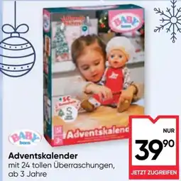Maximarkt Baby Born Adventskalender Angebot