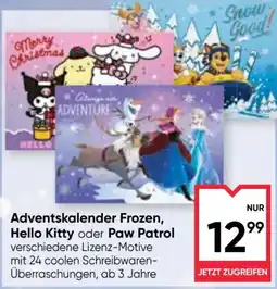 Maximarkt Adventskalender Frozen, Hello Kitty oder Paw Patrol Angebot