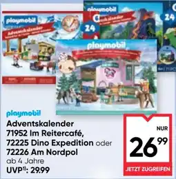 Maximarkt playmobil Adventskalender Angebot