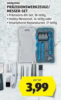 Hofer Workzone Präzisionswerkzeuge/Messer-Set Angebot