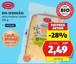 Hofer Bio-Sennkäse Angebot