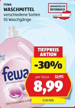 Hofer fewa Feinwaschmittel Angebot