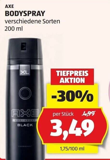 Axe Bodyspray 200 ml Angebot bei Hofer