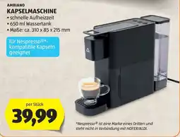 Hofer Ambiano Kapselmaschine Angebot