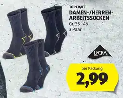 Hofer Topcraft Damen-/Herren-Arbeitssocken Angebot