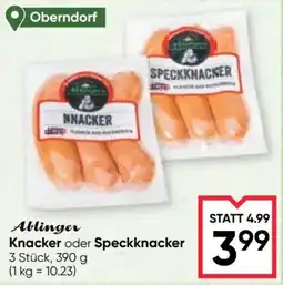 Maximarkt Ablinger Knacker oder Speckknacker Angebot