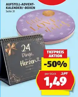 Hofer Little Love Notes Aufstell-Advent-Kalender/-Boxen Angebot