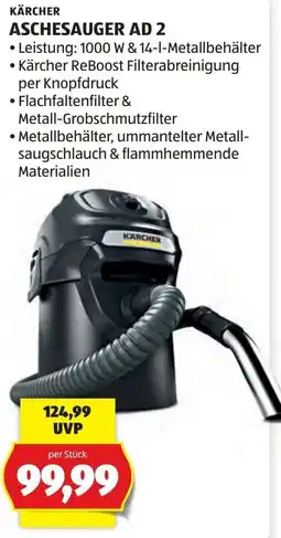 Hofer Kärcher Aschesauger AD 2 Angebot