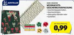 Hofer Home Creation Weihnachts-Geschenksverpackung Angebot