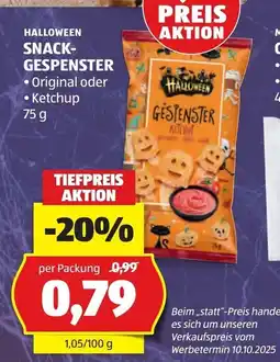 Hofer Halloween Snack-Gespenster Angebot