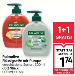 Maximarkt Palmolive Flüssigseife mit Pumpe Angebot
