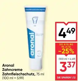 Maximarkt Aronal Zahncreme Zahnfleischschutz Angebot