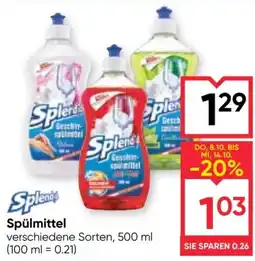 Maximarkt Splendid Spülmittel Angebot