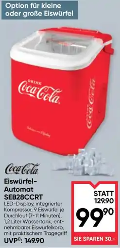 Maximarkt Coca-Cola Eiswürfel-Automat Angebot