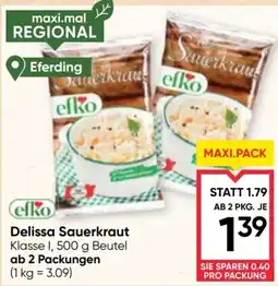 Maximarkt Delissa Sauerkraut Angebot