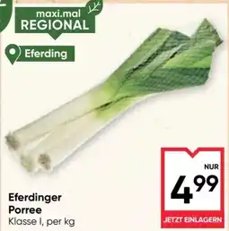 Maximarkt Eferdinger Porree Angebot