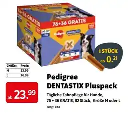 Das Futterhaus Pedigree DENTASTIX Pluspack Angebot