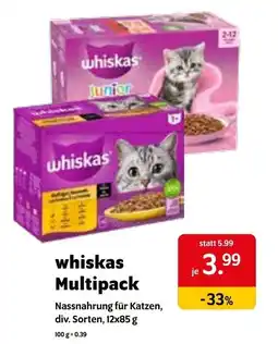 Das Futterhaus whiskas Multipack Angebot