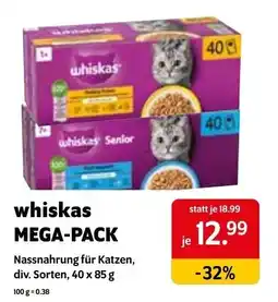 Das Futterhaus whiskas MEGA-PACK Angebot