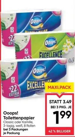 Maximarkt Ooops! Toilettenpapier Angebot
