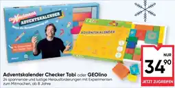 Maximarkt Adventskalender Checker Tobi oder GEOLino Angebot