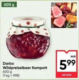 Maximarkt Darbo Wildpreiselbeer Kompott Angebot