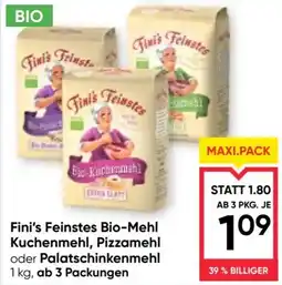 Maximarkt Fini's Feinstes Bio-Mehl Angebot