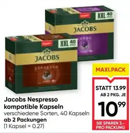 Maximarkt Jacobs Nespresso kompatible Kapseln Angebot