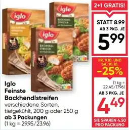 Maximarkt Iglo Feinste Backhendlstreifen Angebot