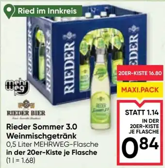 Maximarkt Rieder Sommer 3.0 Weinmischgetränk Angebot