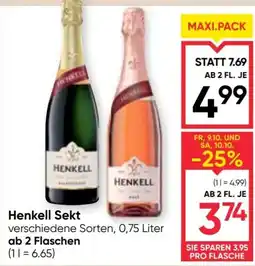 Maximarkt Henkell Sekt Angebot