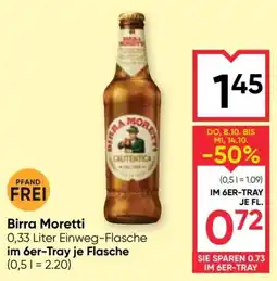 Maximarkt Birra Moretti Angebot