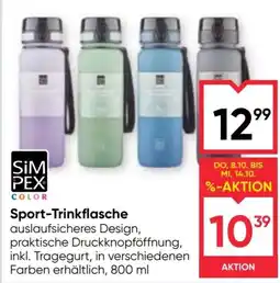 Maximarkt SIMPEX COLOR Sport-Trinkflasche Angebot