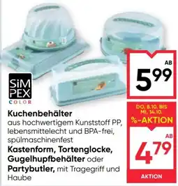 Maximarkt SimPex Color Kuchenbehälter Angebot