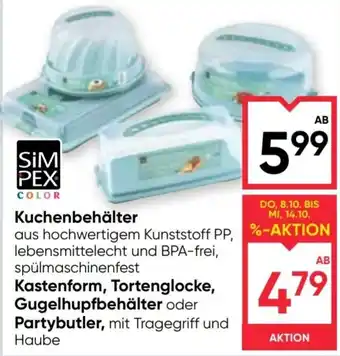 Maximarkt SimPex Color Kuchenbehälter Angebot