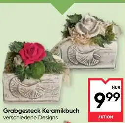 Maximarkt Grabgesteck Keramikbuch Angebot