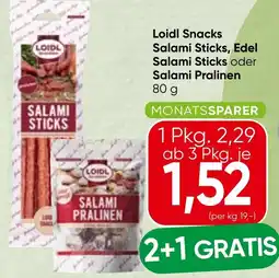 Spar Loidl Snacks Salami Sticks Angebot