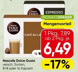 Spar Nescafe Dolce Gusto Angebot