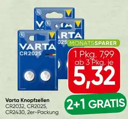 Spar Varta Knopfzellen Angebot