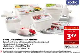 Interspar Rotho Gefrierdosen-Set Domino Angebot