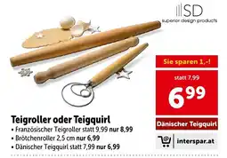 Interspar Teigroller oder Teigquirl Angebot