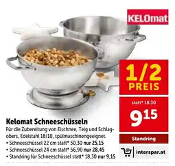 Interspar Kelomat Schneeschüsseln Angebot