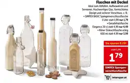 Interspar Flaschen mit Deckel Angebot