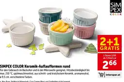 Interspar SIMPEX COLOR Keramik-Auflaufformen rund Angebot