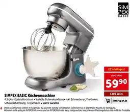 Interspar SimPex Basic Küchenmaschine Angebot